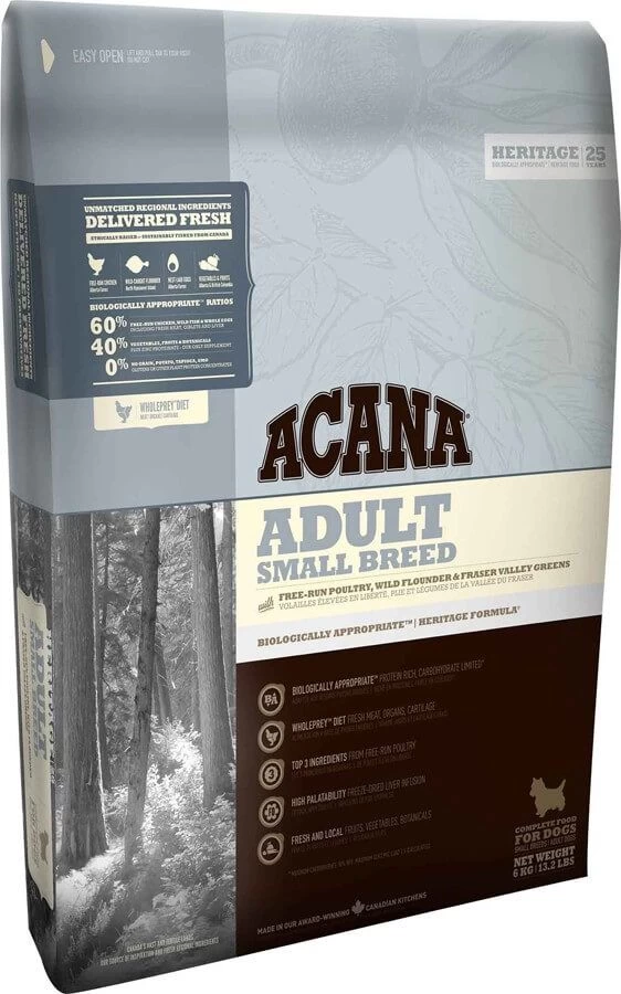 Acana Heritage Adult Small Breed 2 Kg 3 Acana Heritage Adult Small Breed 2 Kg