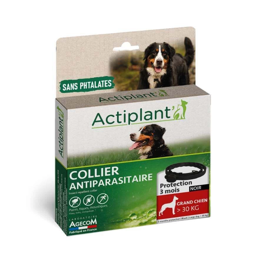 Actiplant Collier Antiparasitaire Noir Chien +30 Kg 4 Actiplant Collier Antiparasitaire Noir Chien +30 Kg – Image 2