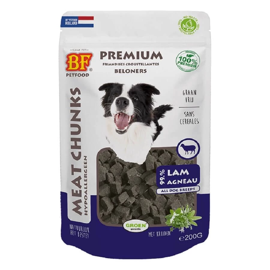 Biofood Friandise Chien Croustillante Agneau 200 G 3 Biofood Friandise Chien Croustillante Agneau 200 G