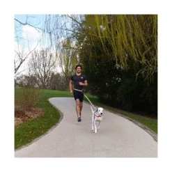 Bobby Laisse & Ceinture Running Noir -Fournitures pour animaux bobby laisse ceinture canicross 1