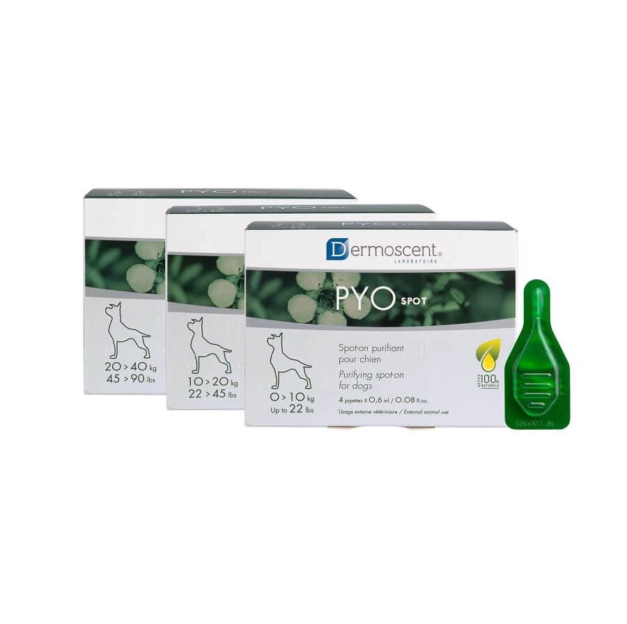 Dermoscent PYOspot Chien 10-20kg 4 Pipettes 3 Dermoscent PYOspot Chien 10-20kg 4 Pipettes