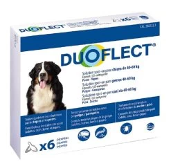 Duoflect Chiens 40-60 Kg 6 Pipettes - 12 Mois