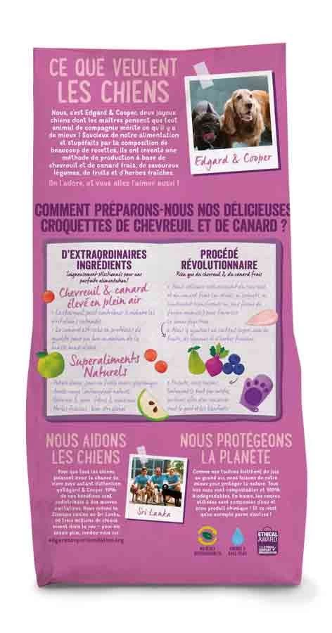 Edgard & Cooper Chevreuil Frais & Canard Sans Céréales Grand Chien Adult 12 Kg 4 Edgard & Cooper Chevreuil Frais & Canard Sans Céréales Grand Chien Adult 12 Kg – Image 2
