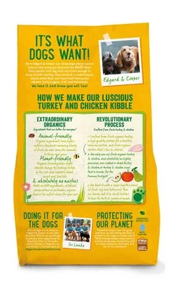 Edgard & Cooper Dinde & Poulet Frais Bio Chien Adulte 2,5 Kg -Fournitures pour animaux edgard cooper croquettes dinde poulet frais bio sans ce re ales chien adulte 2.5 kg2