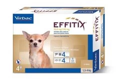 Effitix Spot On Très Petit Chien 1.5 - 4 Kg 4 Pipettes