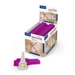 Effitix Spot On Très Petit Chien 1.5 - 4 Kg 24 Pipettes -Fournitures pour animaux effitix plv1.5 4kgfrance 1