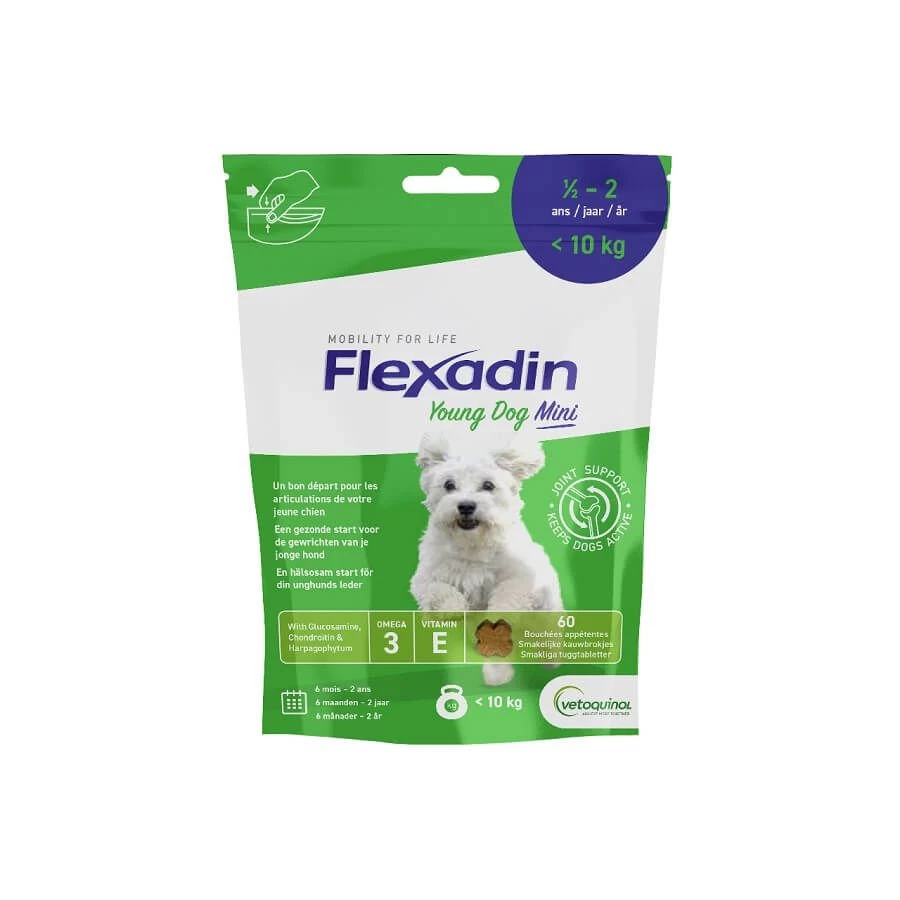 Flexadin Young Dog Mini 60 Bouchées 3 Flexadin Young Dog Mini 60 Bouchées