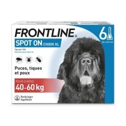 Frontline Spot On Chien De 40-60 Kg 6 Pipettes -Fournitures pour animaux frontline spot on chien de 40 60 kg 6 pipettes
