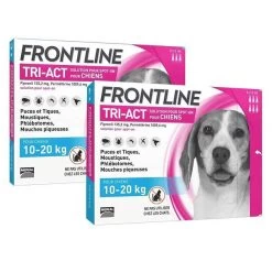 Frontline Tri Act Spot On Chien Moyen 10 - 20 Kg 6 Pipettes + 3 Pipettes