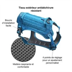 Kurgo Harnais RSG County Bleu Azur Pour Chien S -Fournitures pour animaux kurgo harnais rsg county bleu azur pour chien2