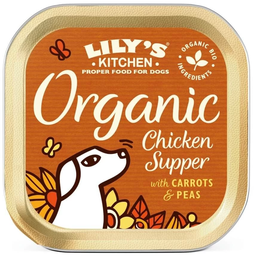 Lily's Kitchen Lily's Kitchen Organic Bio Au Poulet Chien 11 X 150 G