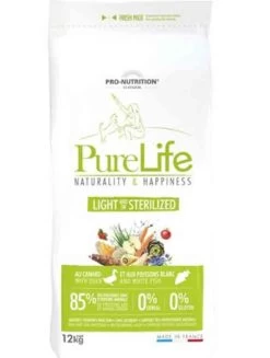 PureLife Croquettes Light / Sterilized Pour Chien 12 Kg