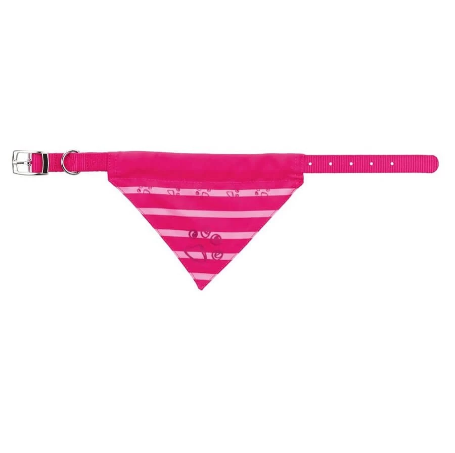 Trixie Collier En Nylon Avec Bandana Fuchsia M 3 Trixie Collier En Nylon Avec Bandana Fuchsia M