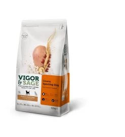 Vigor & Sage Chien Actif Ginseng/Poulet 12 Kg - Destockage