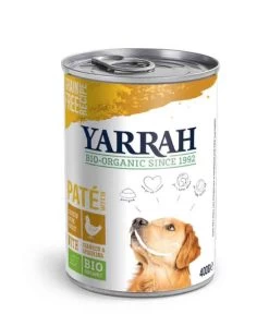 Yarrah Bio Pâté De Poulet En Sauce Aux Algues Marines Et Spiruline Pour Chien 12 X 400 Grs